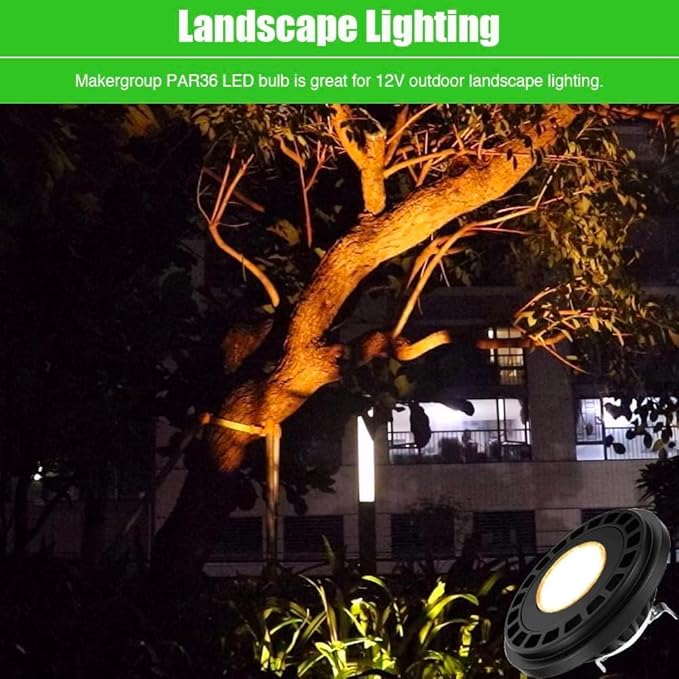 PAR36 LED Landscape Light Bulb 10W, 12V Low Voltage Lighting, Waterproof - Image 3