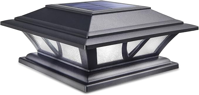 SIEDiNLAR Solar Post Lights Outdoor 2 Modes LED Deck Fence Cap Light by Siedinlar