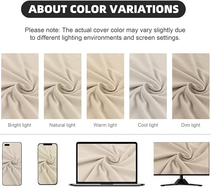 8Pcs Outdoor Cushion Covers, Patio Cushion Covers, Stretch Elastic Slipcovers - Image 3