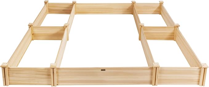 Giantex U-Shaped Raised Garden Bed, Wood Raised Garden Planter Box - Image 7