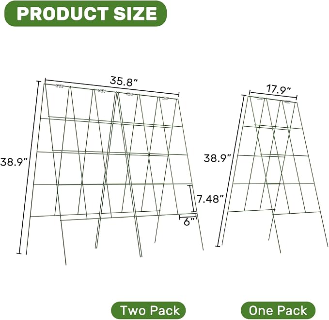 DOEWORKS Cucumber Trellis, 2 Pack, Plant Support - Image 2