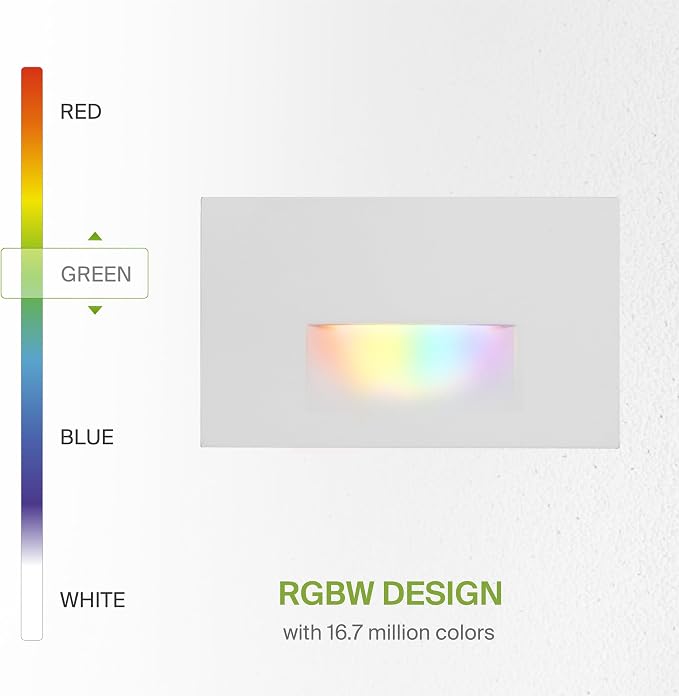 ASD LED Recessed Step Light Fixture, Outdoor & Indoor Stair Tread Lighting | - Image 4