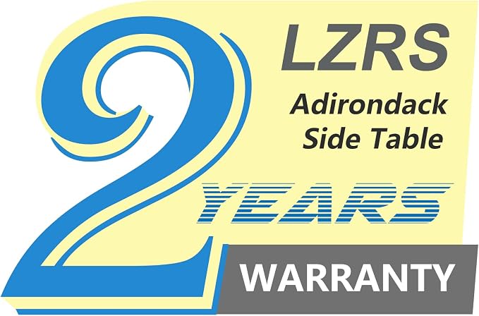 LZRS Round Adirondack Patio Side Table End Table, Outdoor Side Tables - Image 8