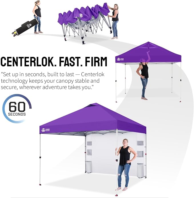 CROWN SHADES Canopy Tent 10x10 Pop Up Canopy Outdoor Shade - Image 6