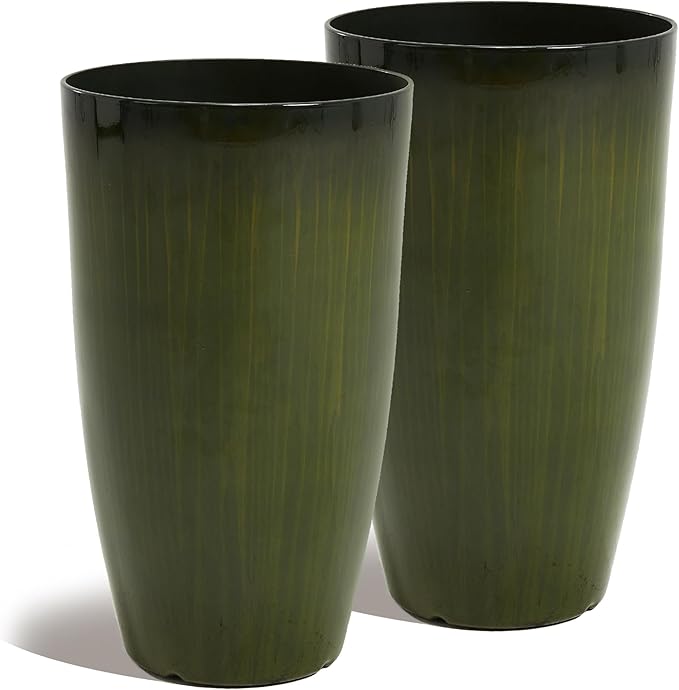 Worth Garden 23.5" H. Large Plastic Planters by WORTH