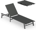 Ciokea Foldable Outdoor Lounge Chair, No Assembly Patio Chaise Lounge Outdoor by CIOKEA