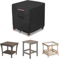 okcool Patio Wicker Side Table Cover, Waterproof Square Patio Small Side Table by Okcool