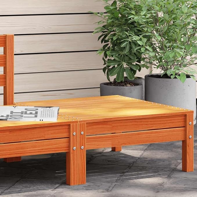 vidaXL Patio Footstool Outdoor Ottoman - Image 2