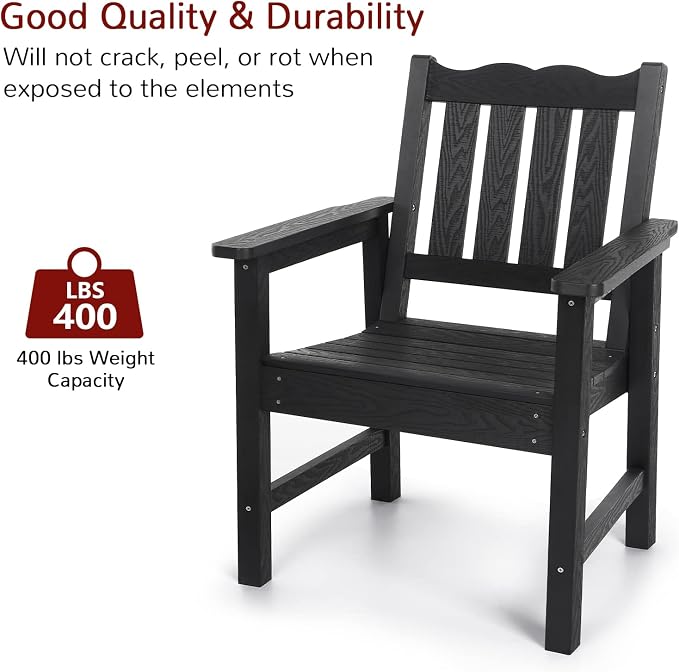 Stoog 4-Piece Patio Furniture Set, All-Weather Outdoor Dining Set, Include 1 - Image 7