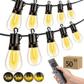 Outdoor Patio String Lights: S14 Shatterproof Bulb Outside Waterproof Light - by Vozuji