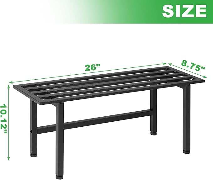 2 Pack Metal Plant Stand Outdoor Plant Shelf Indoor, 1 Tier Heavy Duty Plant - Image 6