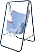 Hammock Chair with Stand, Heavy-Duty Hammock Stand with Large Indoor Swing by PIRNY