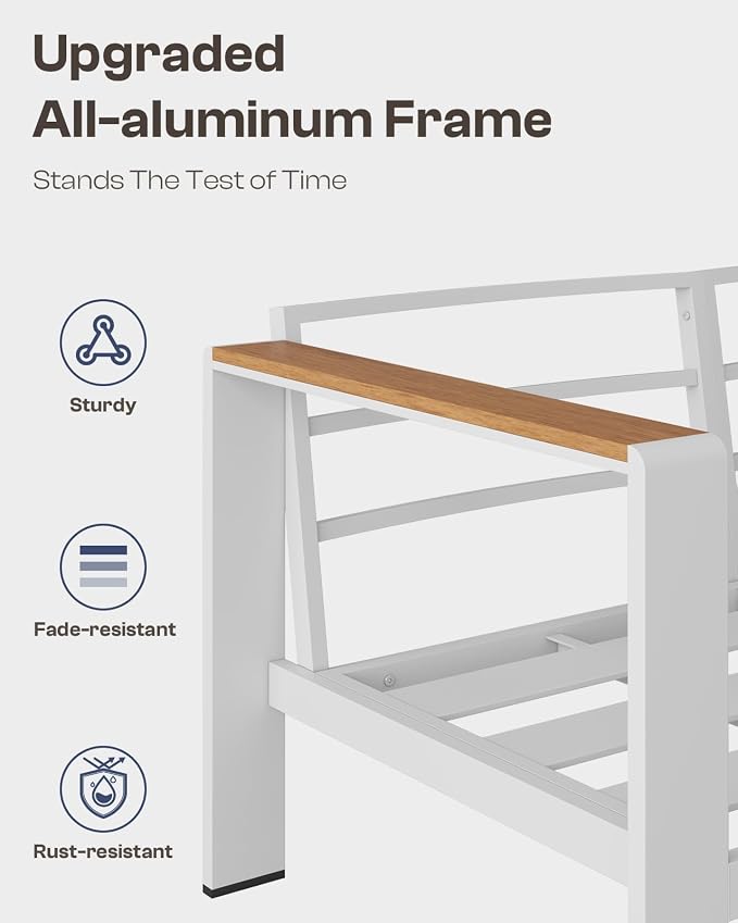 Aluminum Outdoor Patio Furniture Set - Image 7