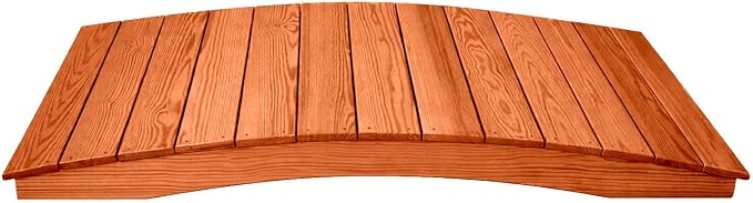 6 FT Cedar Amish Made Pinewood Heavy Duty Garden Bridge by Unknown