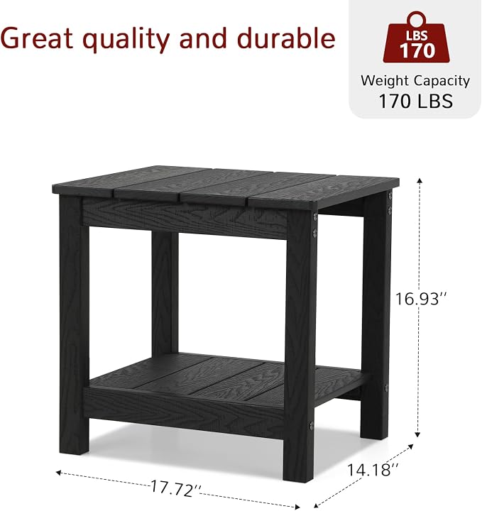 Stoog 3 Piece Patio Bistro Set, All-Weather Garden Chairs Set of 2 - Image 7