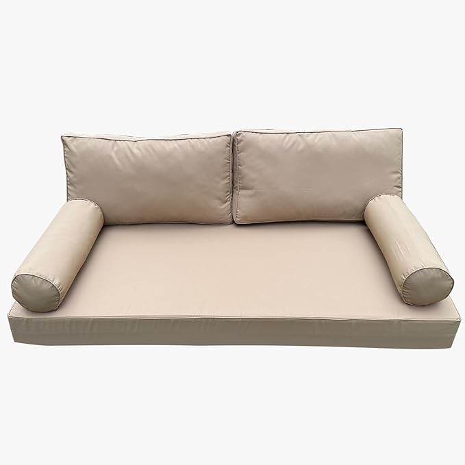 Outdoor Daybed Cushion Cover Twin, Daybed Mattress Bolster Pillow Fitted Sheet by Unknown
