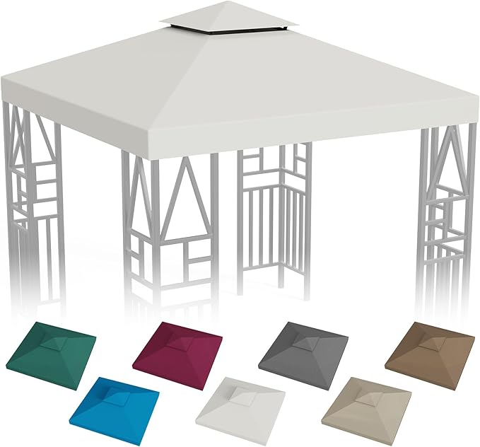Gazebo Canopy Replacement 10x10ft Outdoor Shelter by ERFEI