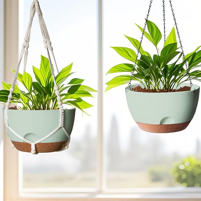 12 Inch Hanging Baskets for Plants Outdoor, Hanging Planters for Indoor Outdoor - Image 7
