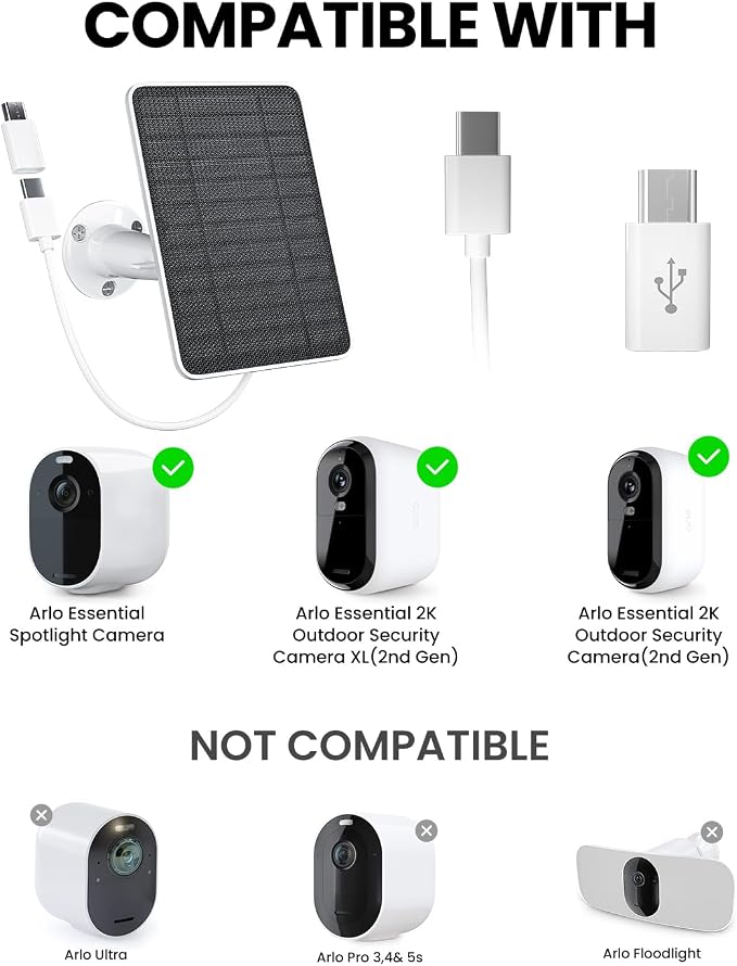 5W Solar Panel Charger Compatible - Image 2