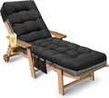 Outdoor Lounge Chair Cushion, Waterproof Replacement Chaise Lounge Cushions by Tycdiose