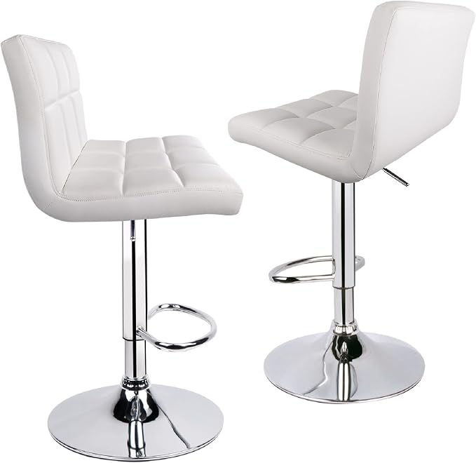 Leopard Bar Stools, Modern PU Leather Adjustable Swivel Bar Stool - Image 6