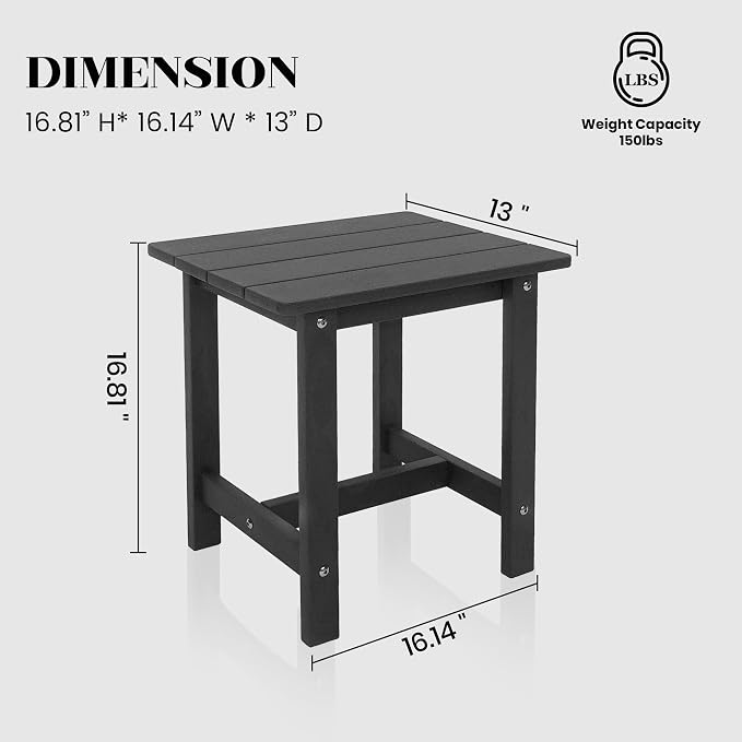 Outdoor Side Table, Small Adirondack Side Table - Image 3
