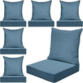 Hoteam 6 Set Outdoor Chair Cushions 20 x 20 Inch Patio Cushions Deep Seat by Hoteam