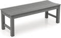 Stoog Outdoor Bench, 2-Person Outdoor Dining Bench, All-Weather HIPS Garden by Stoog