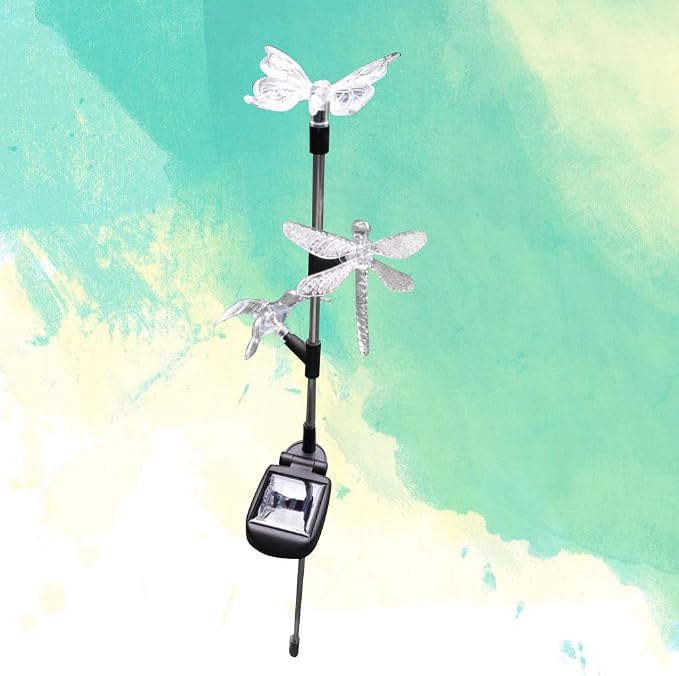 Solar Garden Stake Lights Hummingbird Butterfly and Dragonfly Multi-Color - Image 7