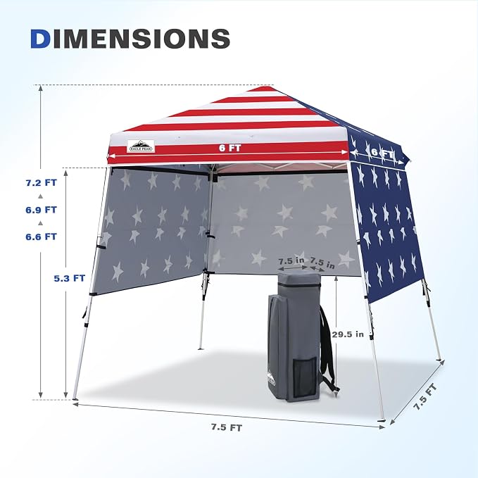 EAGLE PEAK Day Tripper 8x8 Aluminum Super-Lightweight Pop Up Canopy - Image 3