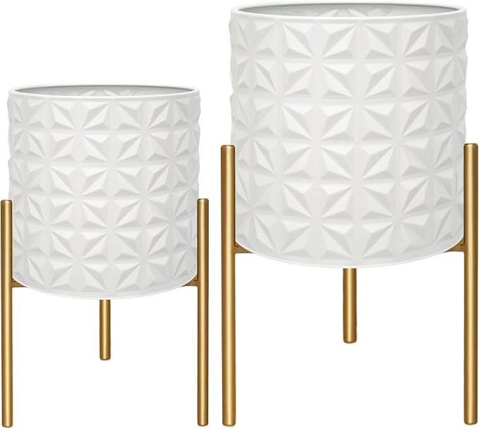 ARNIS Modern Planter Pots, Decorative Planters, Metal Pots - Image 2