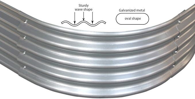 6 ft x 2 ft Raised Garden Bed Metal Elevated Planter - Image 8