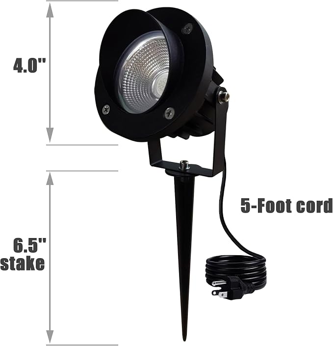 Color LED Spotlight Outdoor 120V 25W, Durable Landscape Spot Light - Image 5