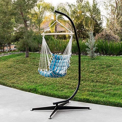 Best Choice Products Metal Hanging Hammock C-Stand - Image 2
