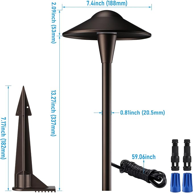 LEONLITE Update 5CCT Low Voltage Pathway Lights, LED Landscape Path Lights - Image 9