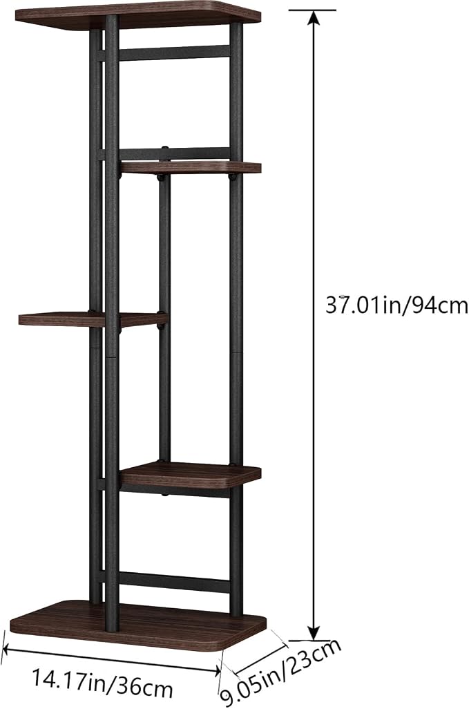 LINZINAR Plant Stand 5 Tier 6 Potted Indoor Plant Shelf Multiple Stands - Image 5