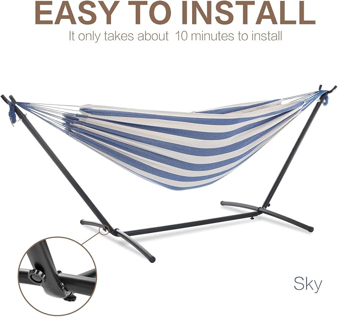 PNAEUT Double Hammocks with Stand - Image 6