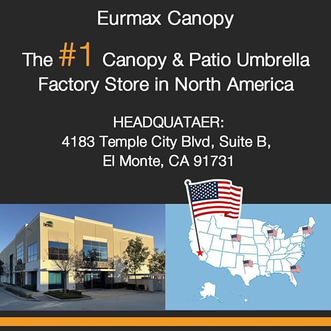 Eurmax USA 10x20 Pop Up Canopy Replacement Canopy Tent Top Cover, Instant - Image 2