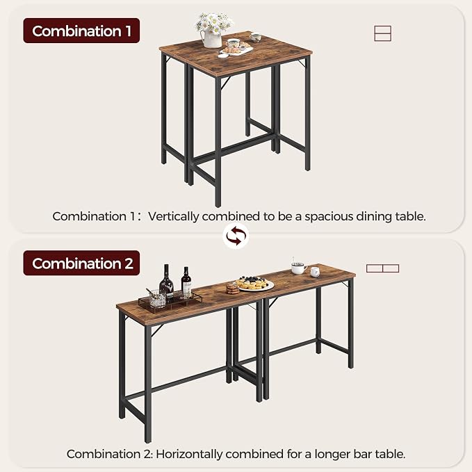 Narrow Bar Table, 63-Inch Pub Table - Image 6