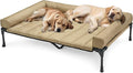 Veehoo Cooling Elevated Dog Bed Add Removable Waterproof Bolster Cushion Mat by Veehoo