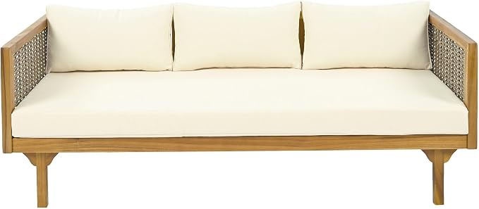 LUMISOL Patio Daybed with Rattan Armrests - Image 3