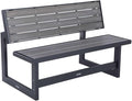 LIFETIME 60253 Outdoor Convertible Bench, 55 Inch, Harbor Gray by Lifetime