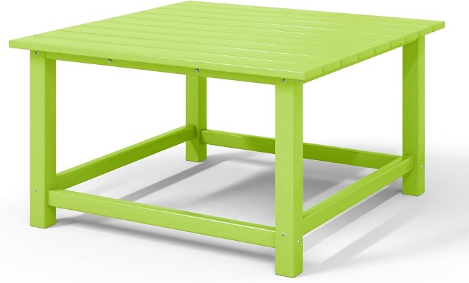 WestinTrends Malibu Low Outdoor HDPE Square Patio Coffee Table - Image 9