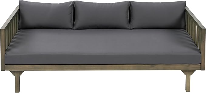 Christopher Knight Home Claremont Outdoor 3 Seater Acacia Wood Daybed - Image 4