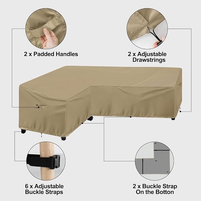 OutdoorLines Waterproof Outdoor Patio Sectional Cover - Image 5