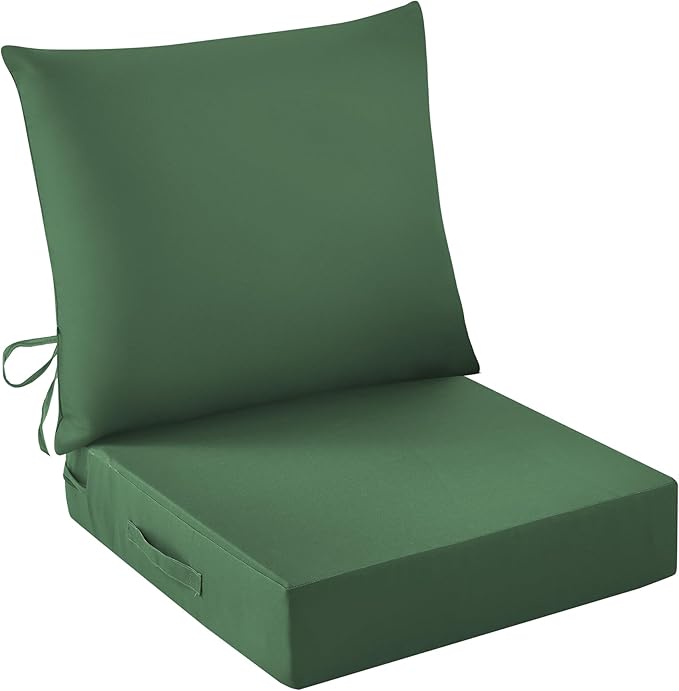 Outdoor Seat Cushion Set, Waterproof & Fade Resistant Patio Chair Cushions by IASEAHK