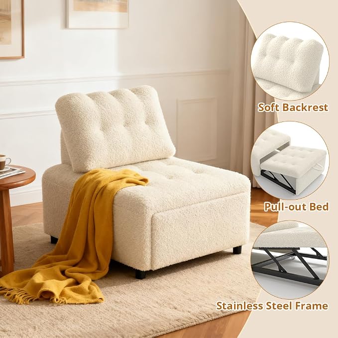 CMOHOMA Sleeper Sofa Bed, Convertible Pull Out Couch - Image 6