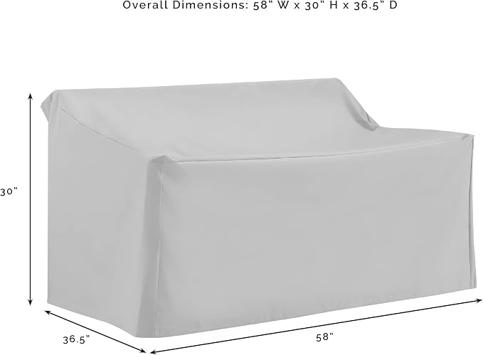 Crosley Furniture Patio Furniture Covers, Waterproof 3-Piece Cover Set - Image 4