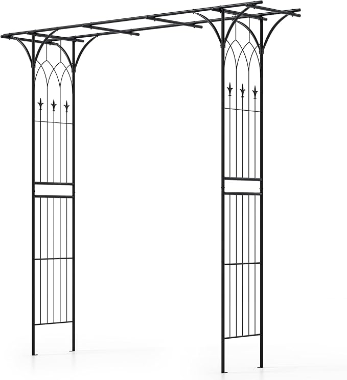 Giantex Metal Garden Arbor - Image 9
