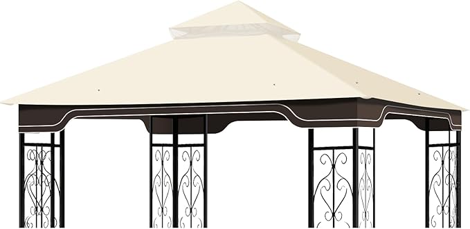 Replacement Gazebo Canopy for 10 x 12 Regency II Patio Gazebo Model L-GZ798PST by OIPUNSHLE